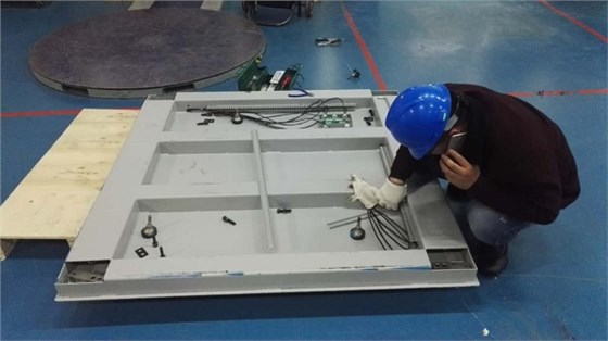 電子地磅安裝現場